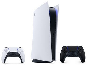 Sony Playstation 5 (mit Laufwerk) Bundle inkl. 2. Controller in Schwarz weiß