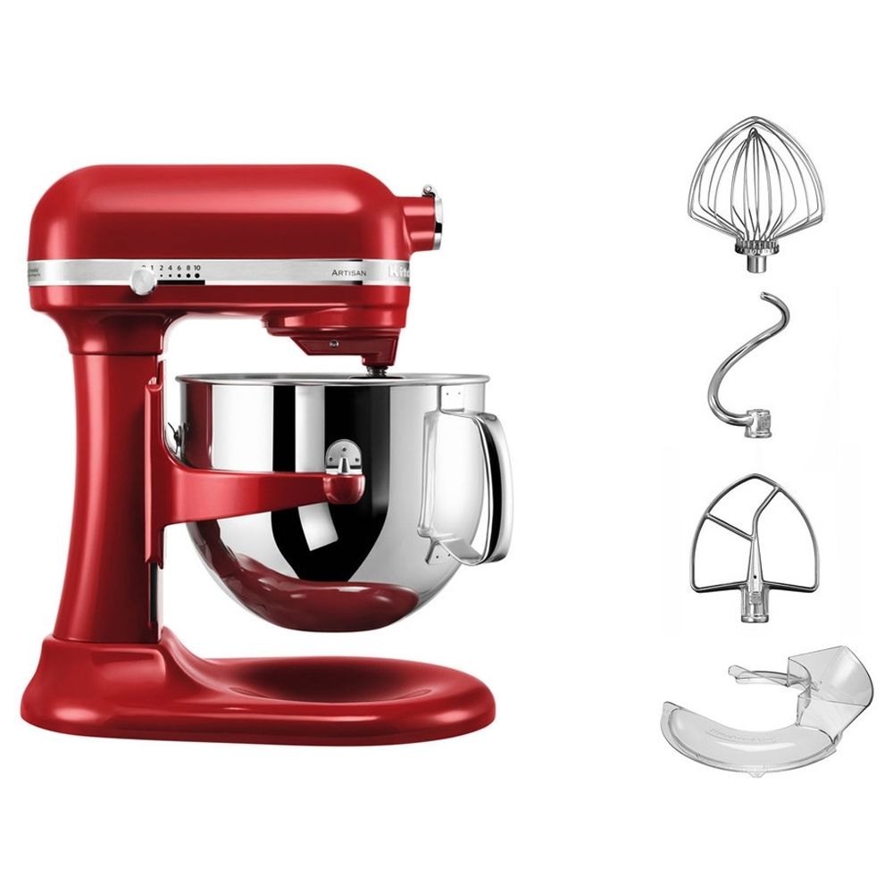 KitchenAid - Batteur sur socle Artisan 6,9 L - Rouge Empire