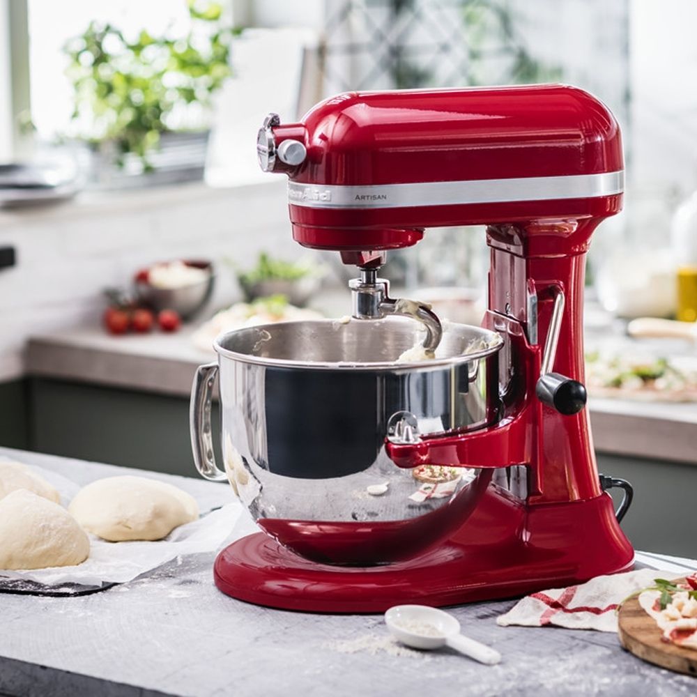 KitchenAid - Batteur sur socle Artisan 6,9 L - Rouge Empire