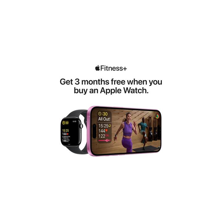 APPLE Watch SE 2024 GPS + Cellular (44 mm, Aluminium, Lumière stellaire, M/L)