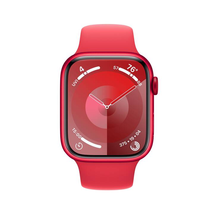 APPLE Watch Series 9 GPS (45 mm, Aluminium, Rouge, S/M)