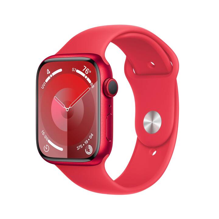 APPLE Watch Series 9 GPS (45 mm, Aluminium, Rouge, S/M)