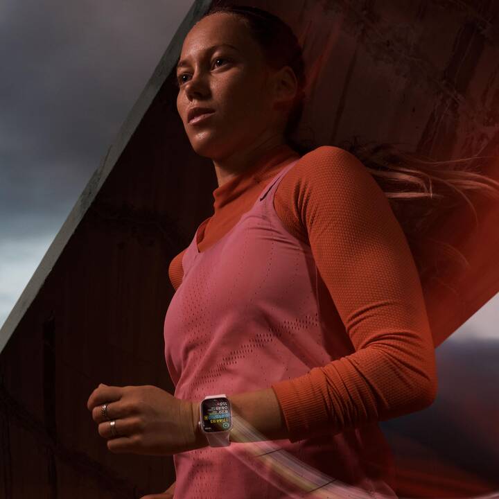 APPLE Watch Series 9 GPS (45 mm, Aluminium, Rouge, S/M)