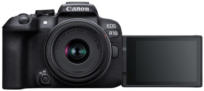 Canon EOS R10 Kit (RF-S 18-45mm) Digitale Systemkamera inkl. EF-EOS R Bajonettadapter