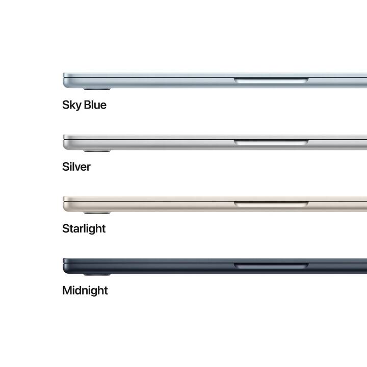 APPLE MacBook Air 2025 (13.6", Apple M4 Chip, 24 GB RAM, 512 GB SSD, Bleu ciel)