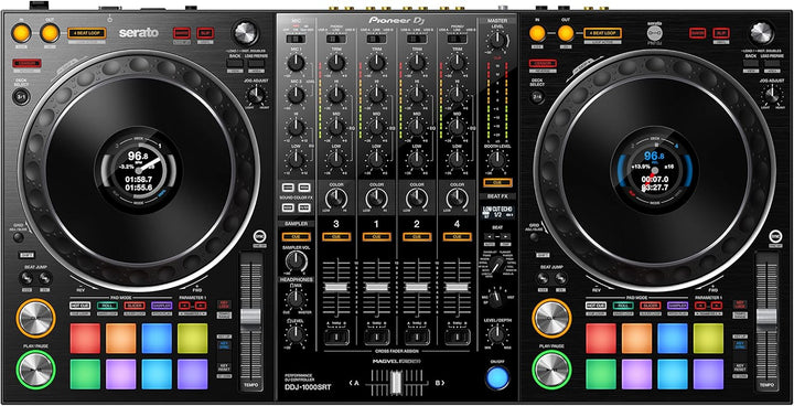 Contrôleur Pioneer DJ DDJ-1000SRT Serato DJ Pro avec jog wheels pleine taille et entrées multiples