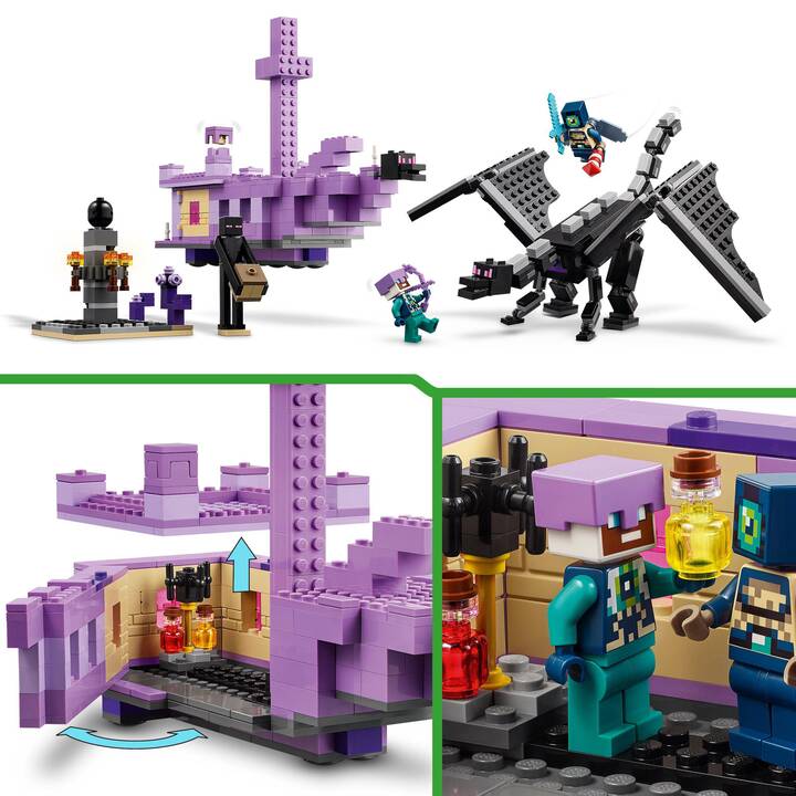 LEGO Minecraft Le dragon et le navire de l’Ender (21264)